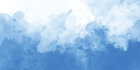Luxury Abstract blue watercolor colorful painting background abstract soft sky blue watercolor sky and clouds. grunge tint light blue watercolor background