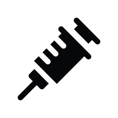 syringe icon. vector glyph icon for your website, mobile, presentation, and logo design.
