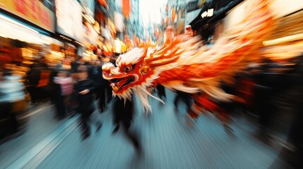 Dancers Weaving Through Crowded Outdoor Market