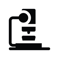 microscope icon. vector glyph icon for your website, mobile, presentation, and logo design.