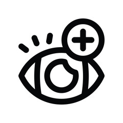 eye care icon. vector line icon for your website, mobile, presentation, and logo design.