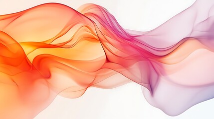 Abstract colorful flowing smoke wave design.