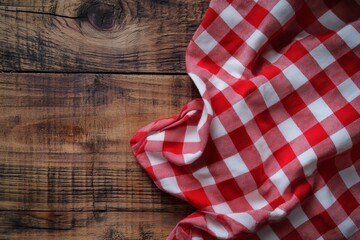 Fototapeta premium gingham red table cloth pattern for background texture template wall paper vector and illustration 