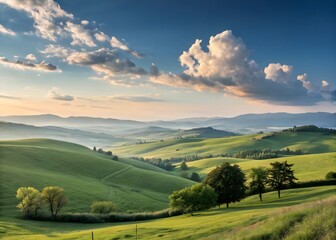 Obraz premium sunset-with-mountain-design 4k-wallpaper-sky