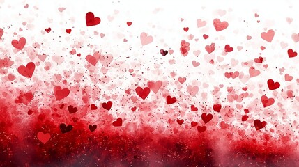 Fototapeta premium Abstract Heart Pattern, Valentine's Day Themed, Romantic Background, Digital Art, Background, Illustration