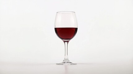 Delicate Red Wine in a Crystal Glass