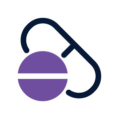 pill icon. vector dual tone icon for your website, mobile, presentation, and logo design.