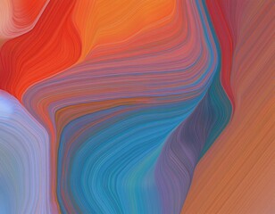 Obraz premium modern colorful curves graphic with indian red steel blue and dark gray colors can be used as header or banner