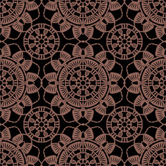 Pattern with crochet granny square wallpaper handmade decorative art design print