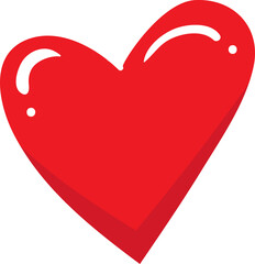 Red Heart Graphic Illustration