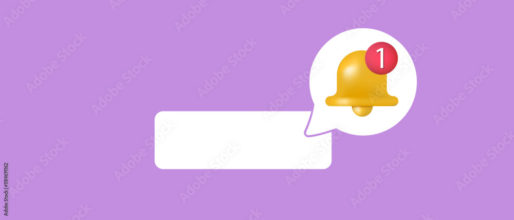 Wall mural notification screen. emergency message. push notification. sms notification on the screen of the sma