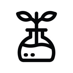 flask icon. vector line icon for your website, mobile, presentation, and logo design.