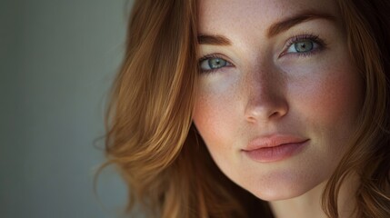 Naklejka premium Close-up Portrait of a Stunning Woman