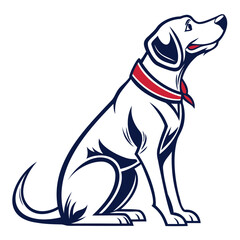 Minimalist Dog Logo Silhouette Perfect Vector Design on Transparent Backgrounds