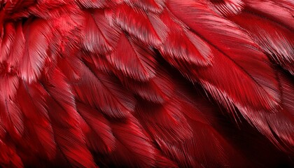 Obraz premium close up of red chicken feathers
