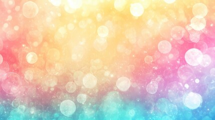 Obraz premium Dynamic burst of bubbles in gradient pastel tones, high energy and movement, colorful bubbles, celebratory concept