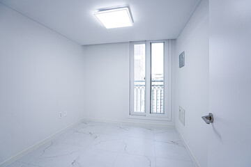 empty white room