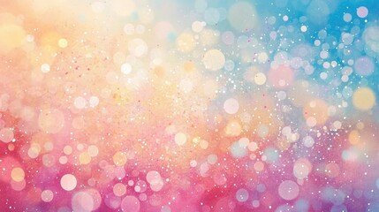 Obraz premium Dynamic burst of bubbles in gradient pastel tones, high energy and movement, colorful bubbles, celebratory concept