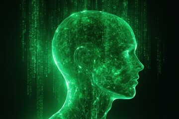 Obraz premium the human brain is a computer