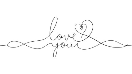 line drawing cursive text