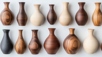 Elegant Wooden Vases - Exquisite Home Decor
