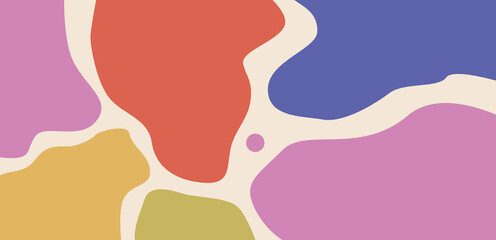 Abstract cow texture background. Vector illustration playfull, funny, colorful