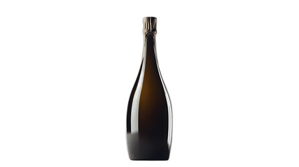 Dark Glass Bottle with Elegant Shape for Beverage Presentation