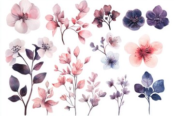 Elegant floral designs for wedding invitations and cards, showcasing beautiful blossoms in various styles, perfect for nuptial themes and botanical celebrations. Ideal for event planning