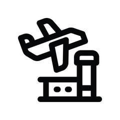 airport icon. vector line icon for your website, mobile, presentation, and logo design.