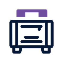 suitcase icon. vector dual tone icon for your website, mobile, presentation, and logo design.