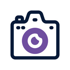camera icon. vector dual tone icon for your website, mobile, presentation, and logo design.