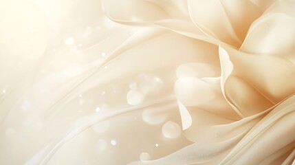 Obraz premium Elegant Draped Beige Fabric with Soft Lighting