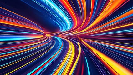 Colorful background , Neon ligh,Abstract background with glowing lines, Vibrant Abstract Design Featuring Glowing Lines