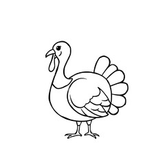 Fototapeta premium Cartoon turkey illustration.