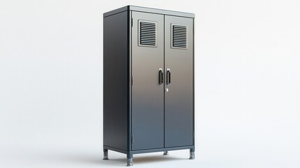 Efficient organization with secure metal lockers ventilation slots