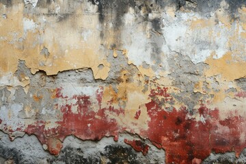 Obraz premium Rustic Stucco Wall Texture with Warm Terracotta Tones