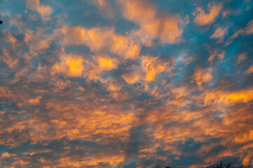 red clouds in the sky