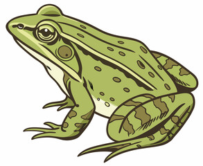 High-Quality Frog Close-Up: Perfect for AI Design, Art Inspiration, and Nature Projects.