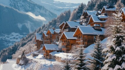 Serene Alpine Chalets: Experience Luxury Ski Resort Living in Meribel, France