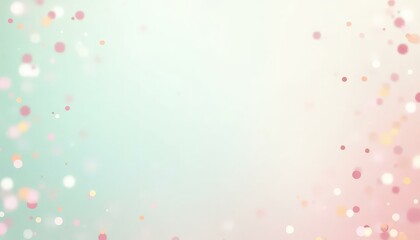 Soft Pastel Bokeh Background, Pink and Green Dots, Abstract Texture
