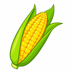 A simple corn cartoon vector illustration (4)