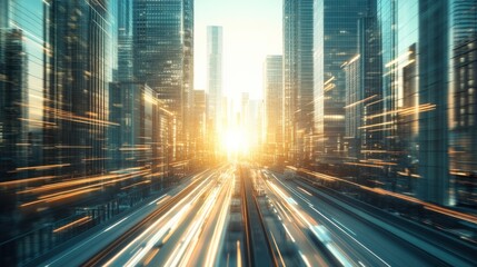 Fototapeta premium Urban Management Techniques in Soft Light Setting