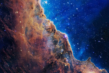 Beautiful multi-colored space nebula. Elements of this image furnished by NASA