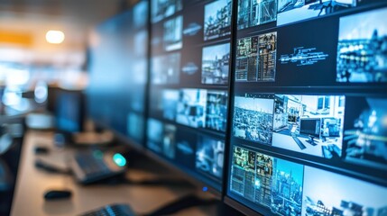 Advanced Security Dashboard with Glowing Effects