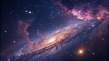 Galactic Journey: Stunning Galaxy Background Image as background