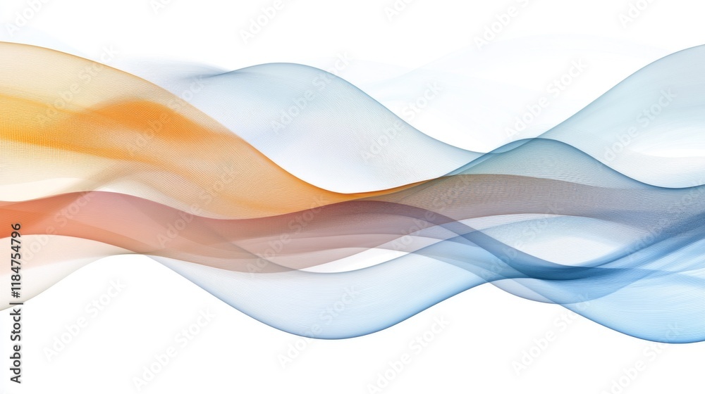 Leinwandbilder a sophisticated multi-layered financial graph illustrating complex data relationships, with smooth c