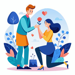 Propose Day white background