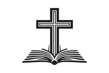 Christian cross icon 