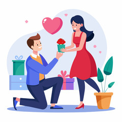 Propose Day white background