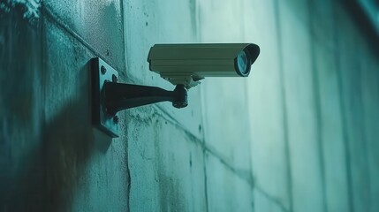 Indoor Wall Camera with Soft Light Background
